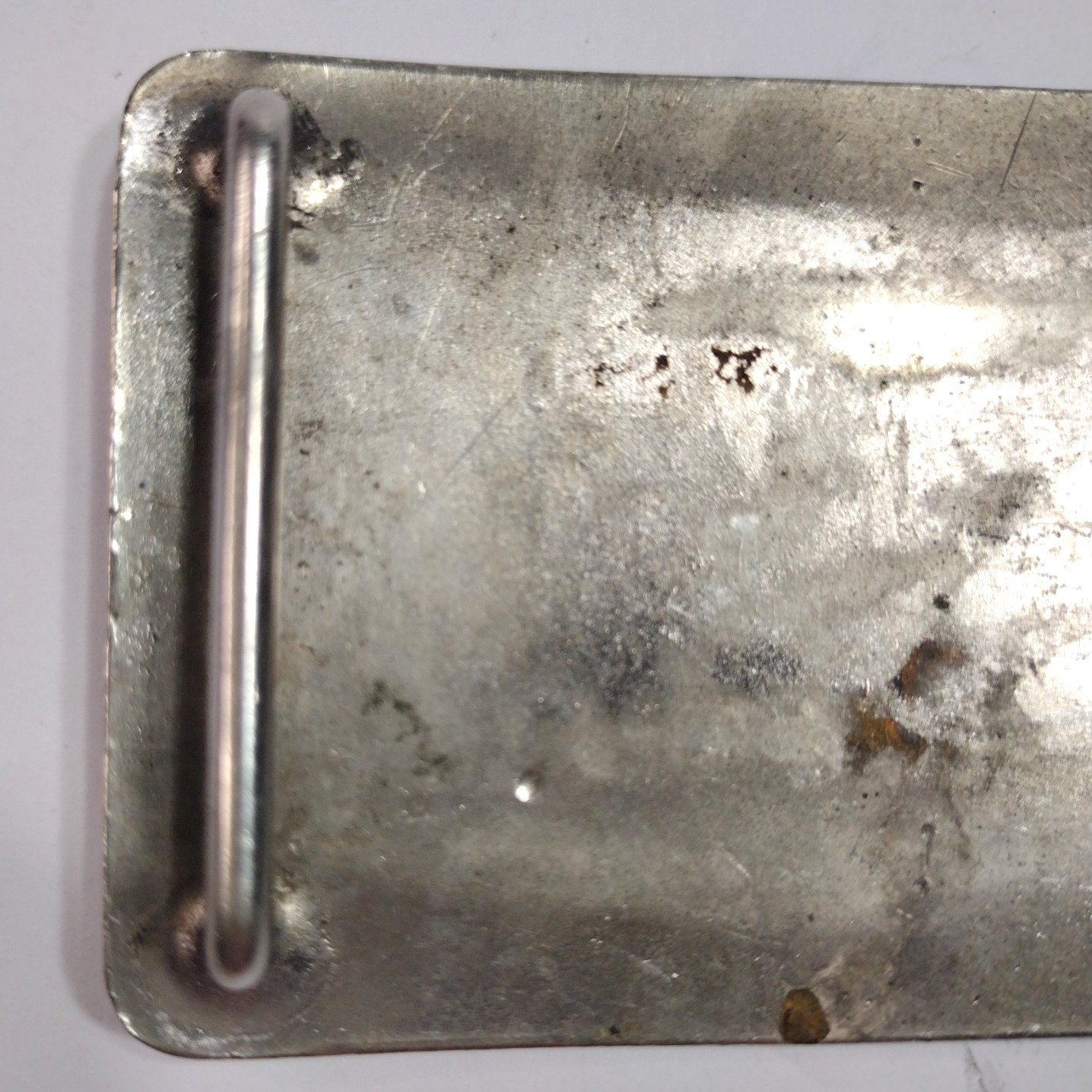 Belt Buckle Metal Running Horse Four Horseshoes Silver Tone 3.5&Prime; x 2(5/8) »