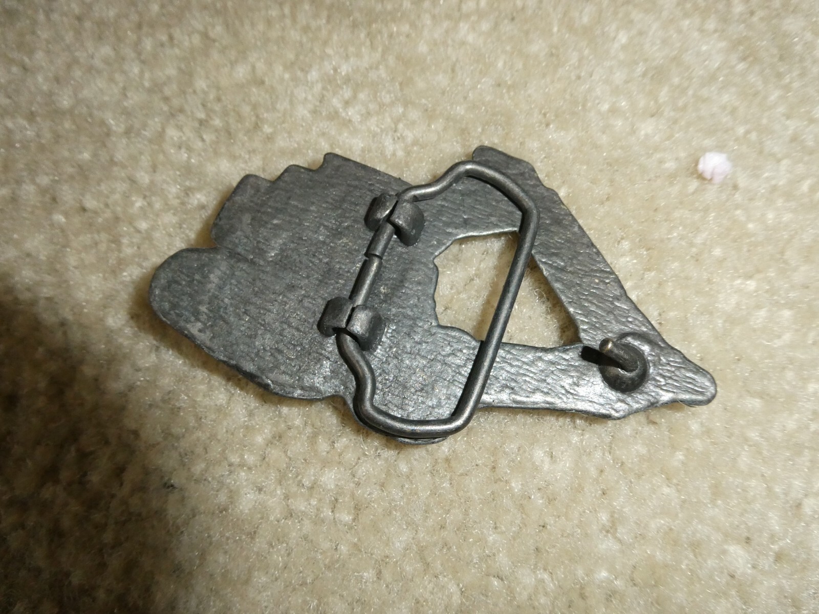 Vintage 1970s Brass Construction Loader Belt Buckle 3 1/2&Prime; Wide