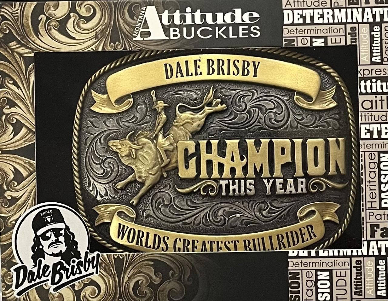 Montana Silversmiths Attitude Official Licensed Dale Brisby Western Belt Buckle