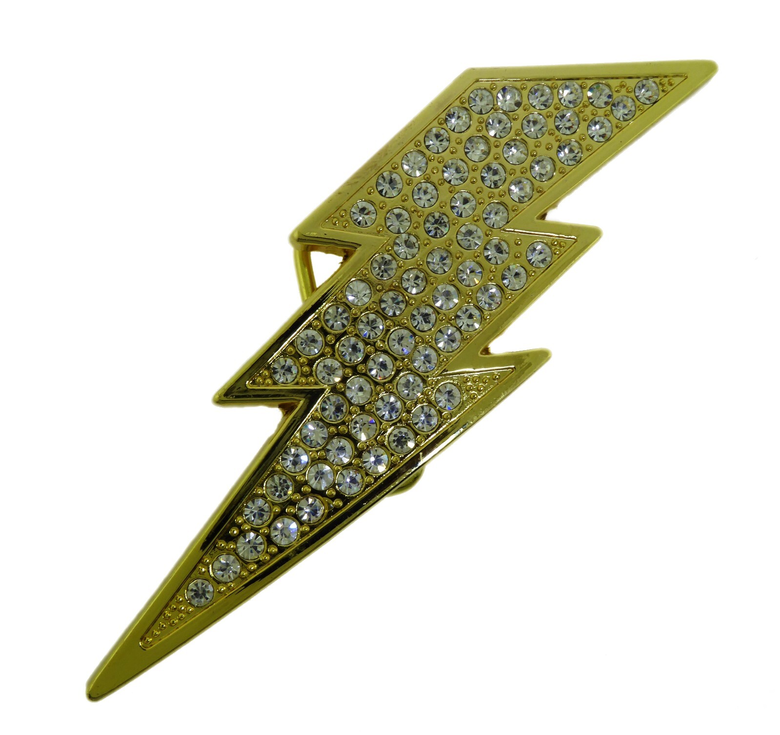 Lightning Bolt Belt Buckle Flash Silver Metal New Men Women Western Rodeo Cowboy