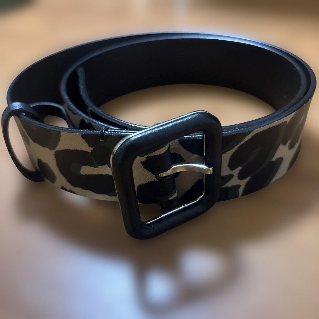 Louis Vuitton Pre-Owned Leopard Men&rsquo;S Leather Belt Size