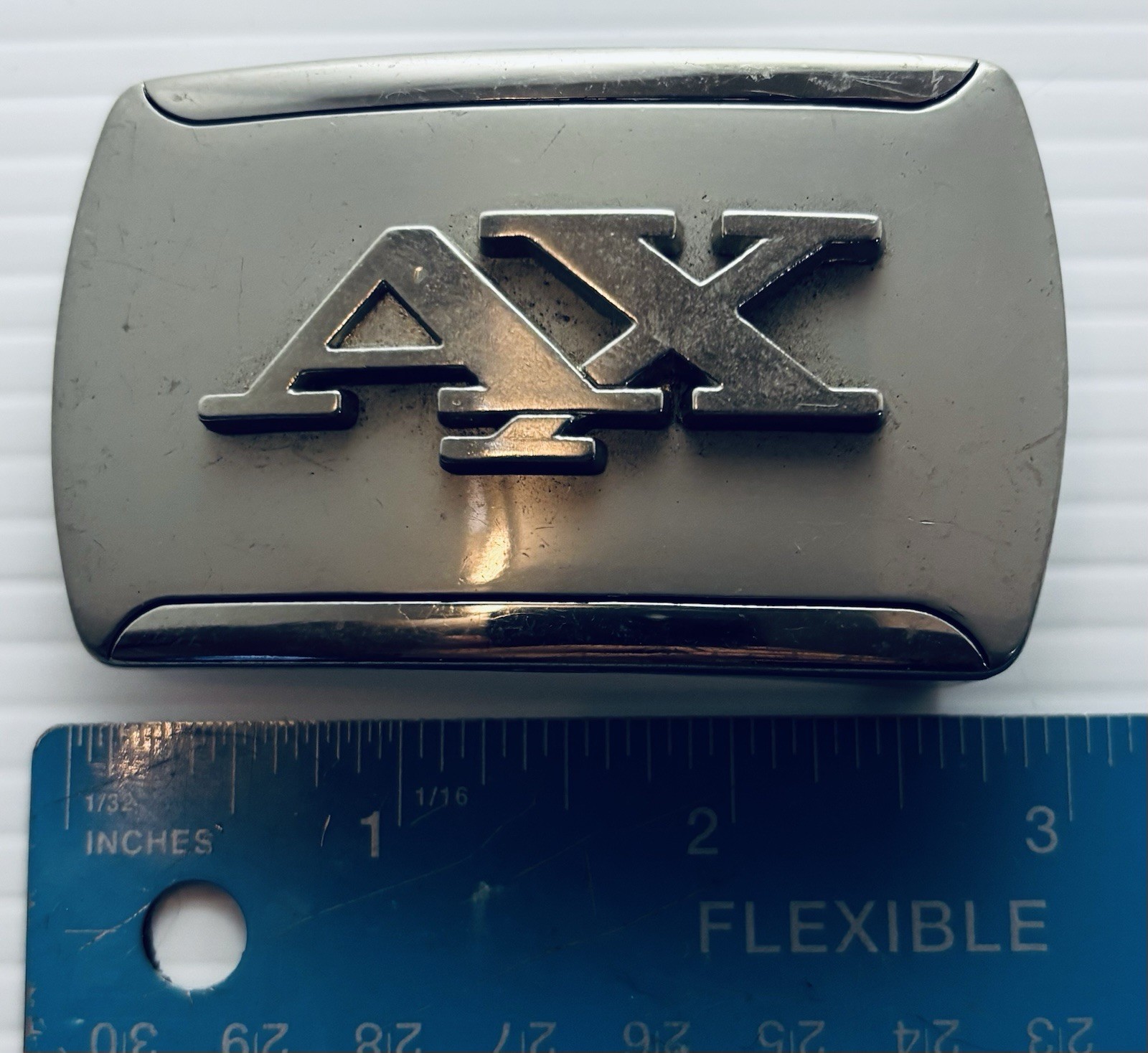 Armani Exchange belt buckle