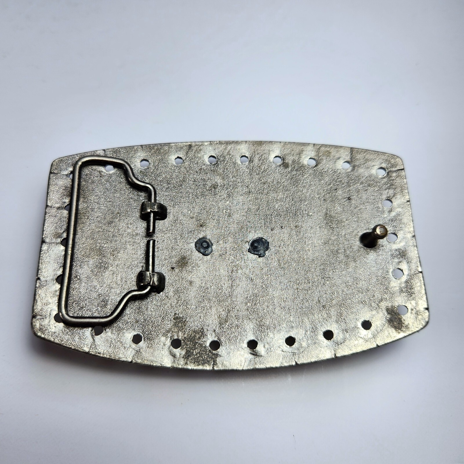 Vintage Longhorn Steer Belt Buckle Silver Gold Tone Western Cowboy Rodeo 4.25&Prime;