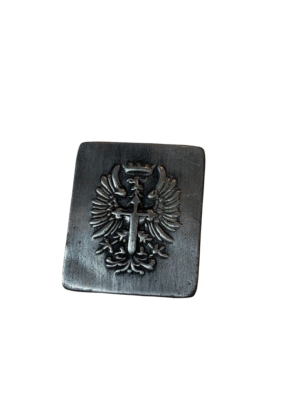 Vintage BBW Bergamot Brass Works Eagle Cross Heraldic Belt Buckle D132