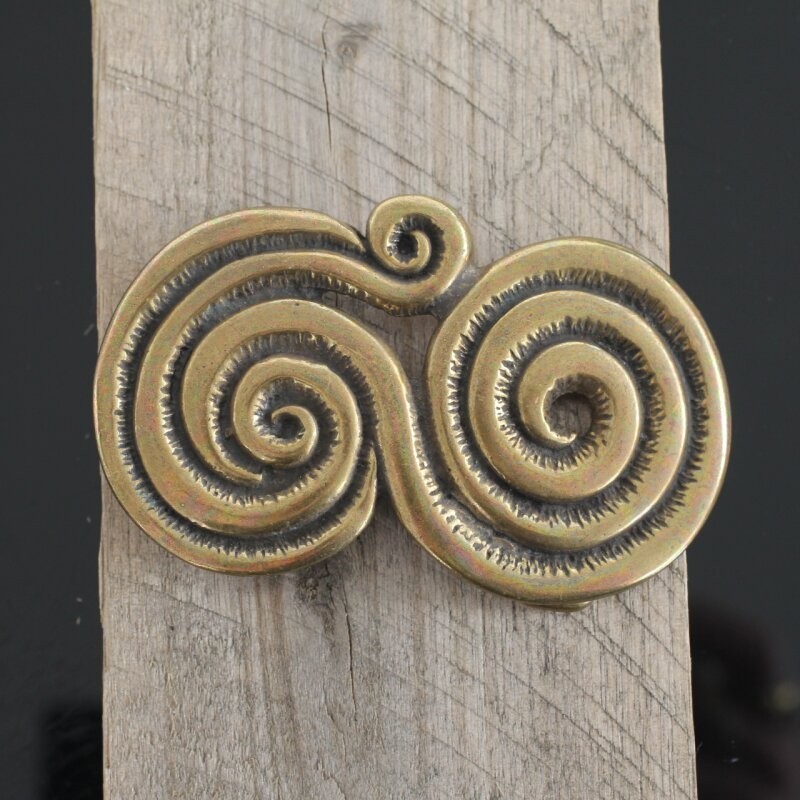 Belt buckle with spiral pattern belt buckle buckle 4 cm removable belt buckle