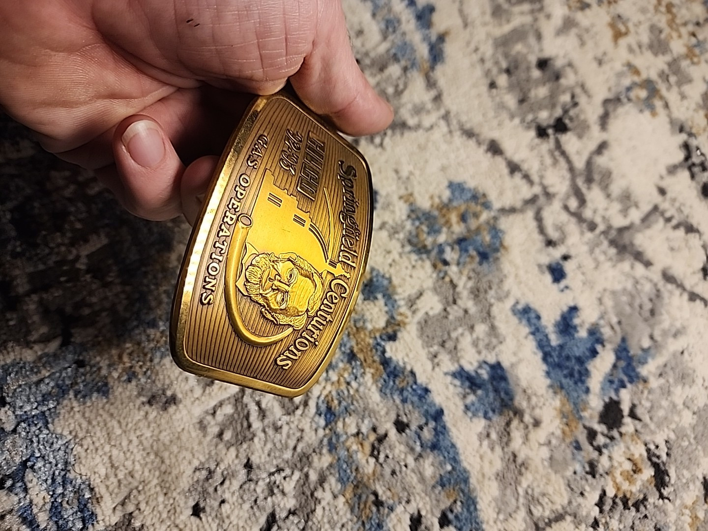 VTG Cilco Gas Operations Springfield Centurions Company Belt Buckle Lincoln