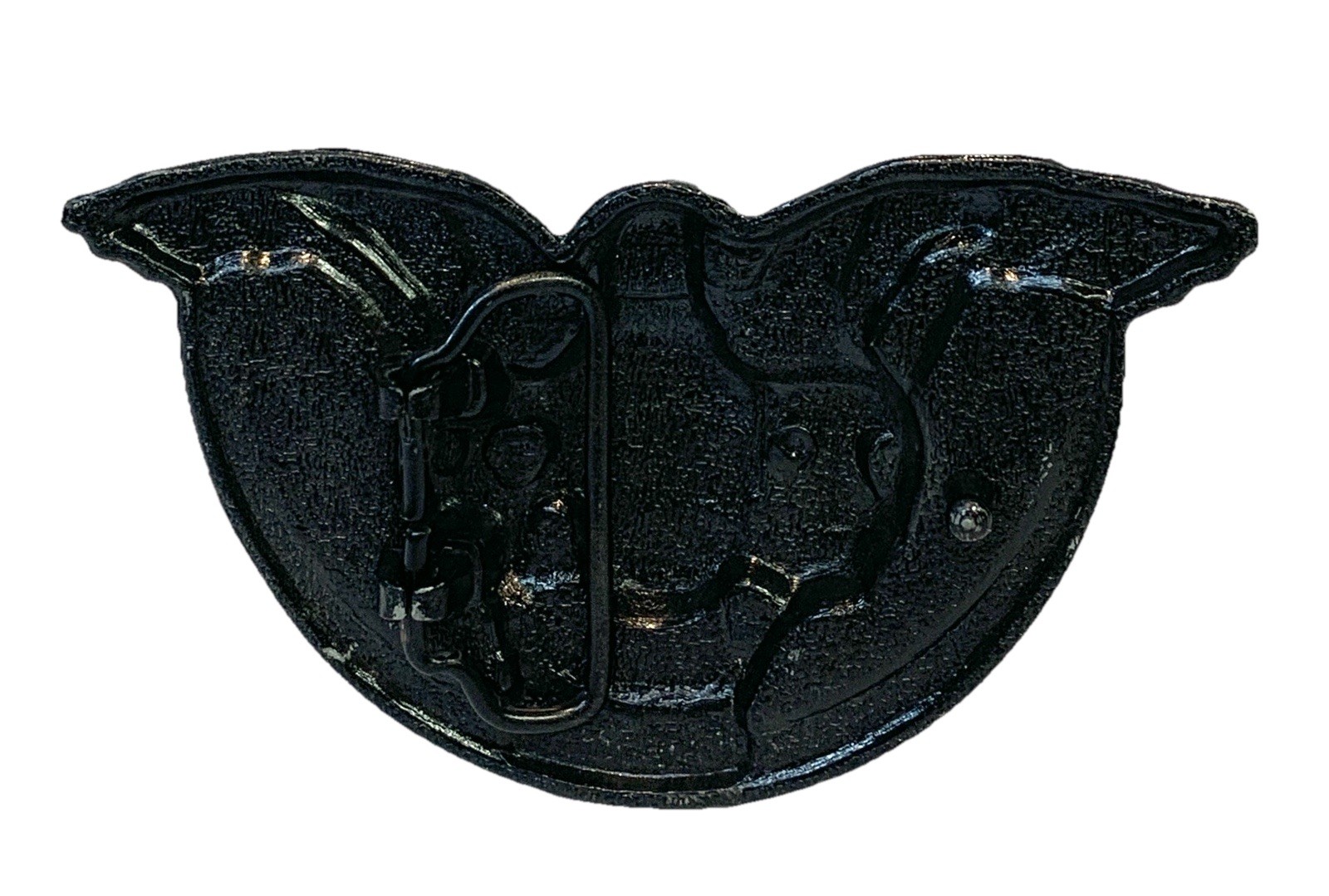 Skulls & American Eagle Belt Buckle Pewter 4.5”x 2.5” Fits Up To 1.75” Belt z