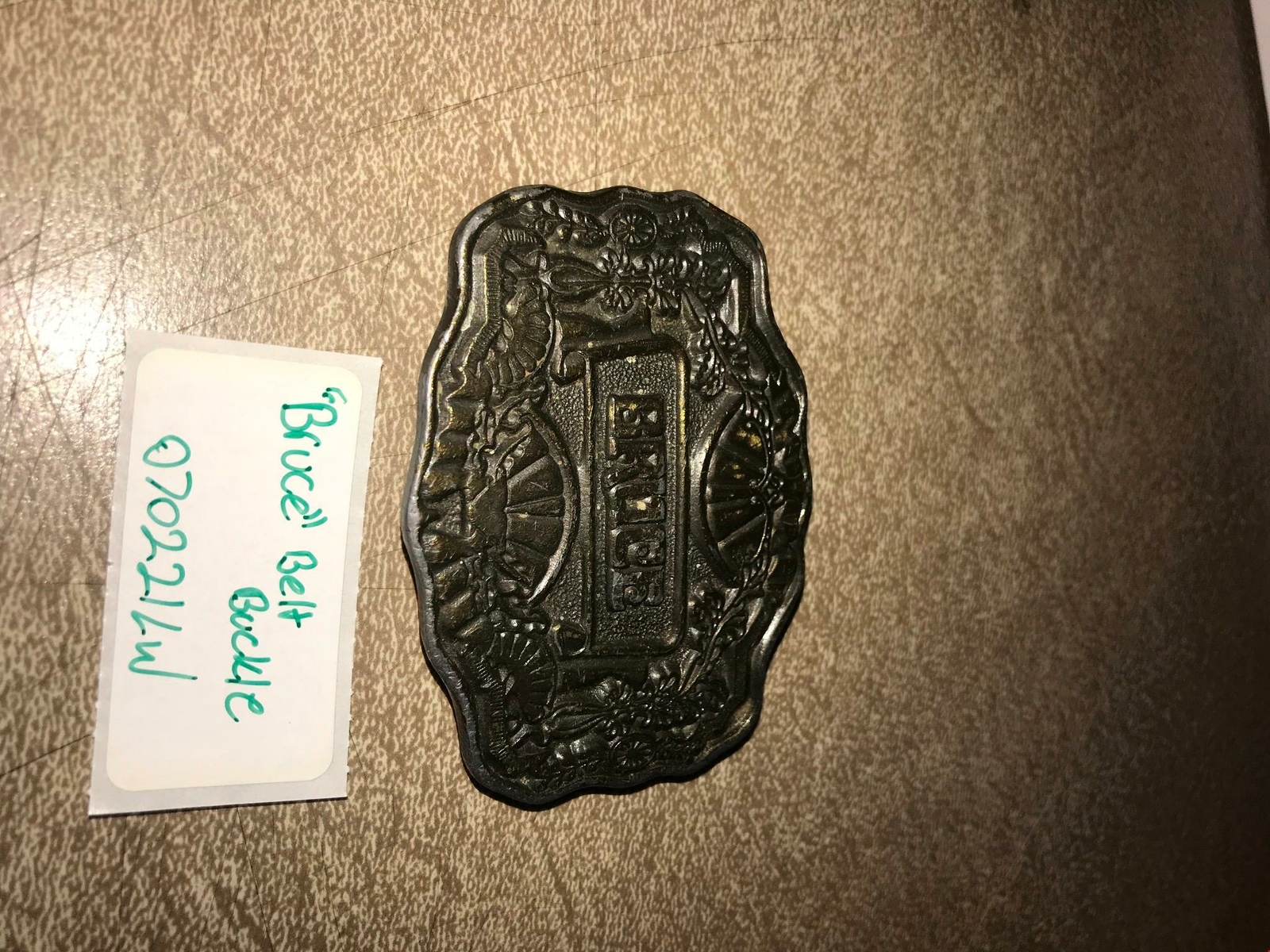 Oden Inc Personalized Solid Brass Belt Buckle Says « Bruce »