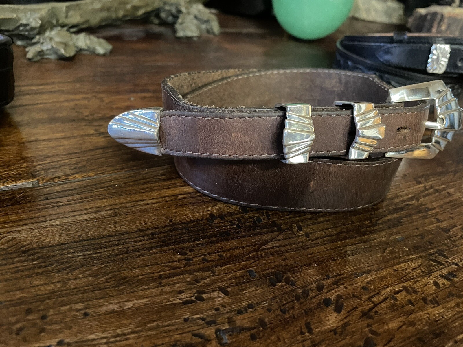 Alexander Kalifano James Reid Dgn Sterling Silver Belt Buckle 29-30-1.25-.75”🐂✅