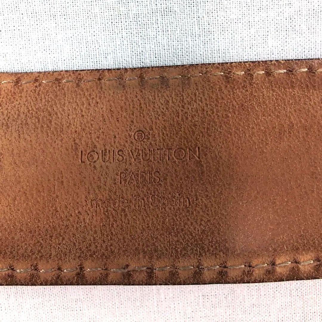 Louis Vuitton Pre-Owned Damier Sainteur Belt Gold 95Cm 5