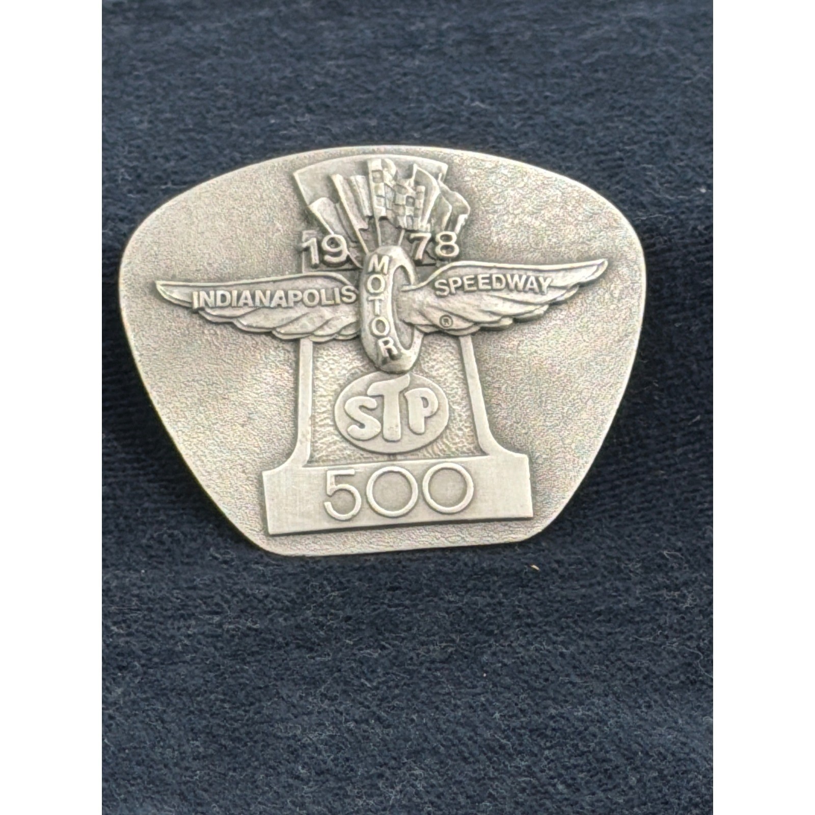 Vintage 1978 Indianapolis 500 STP Belt Buckle Pewter Limited Edition #100/500