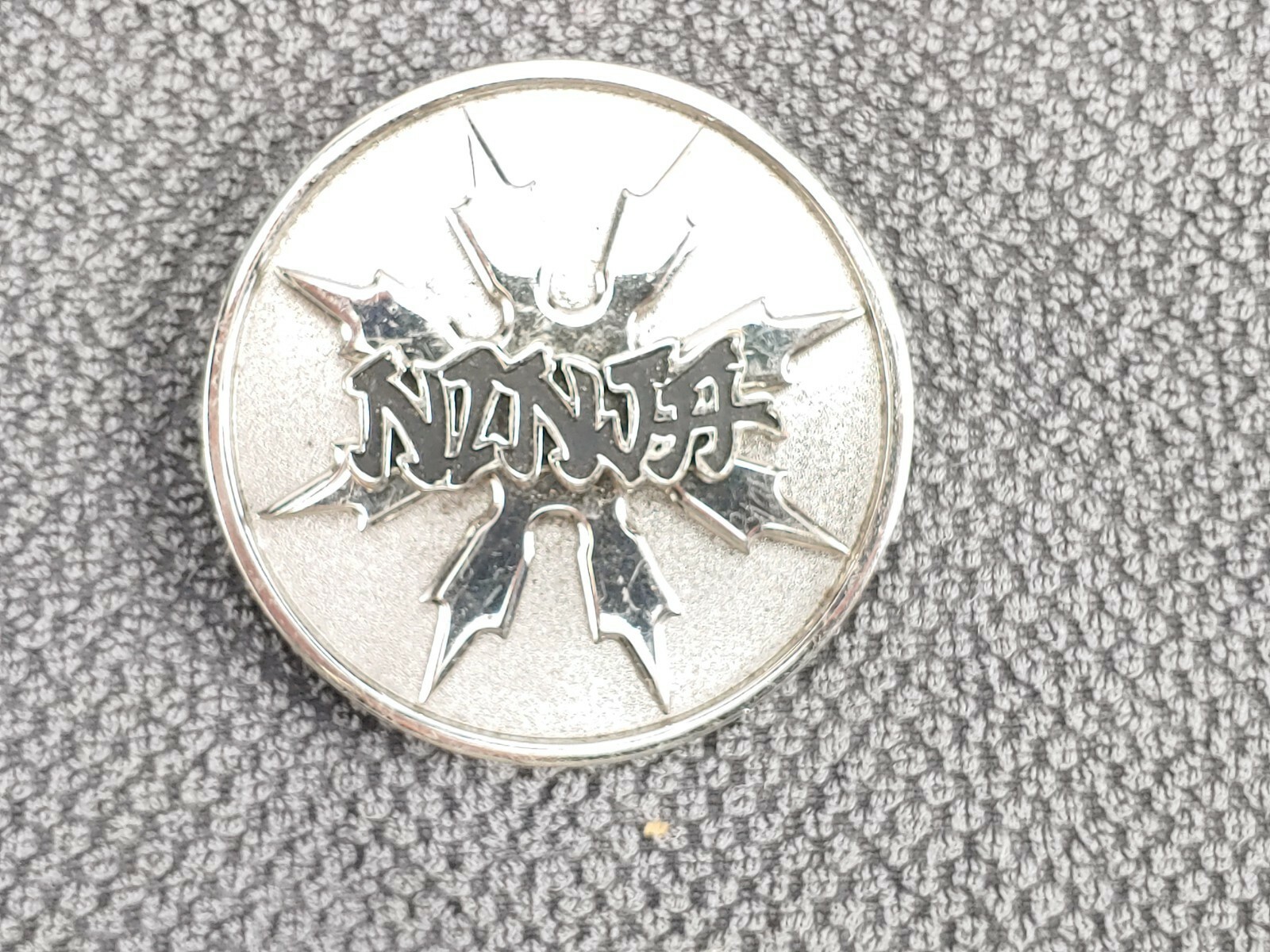 Chrome 2004 Ninja Belt Buckle Spin Spinner 3 1/4&Prime;