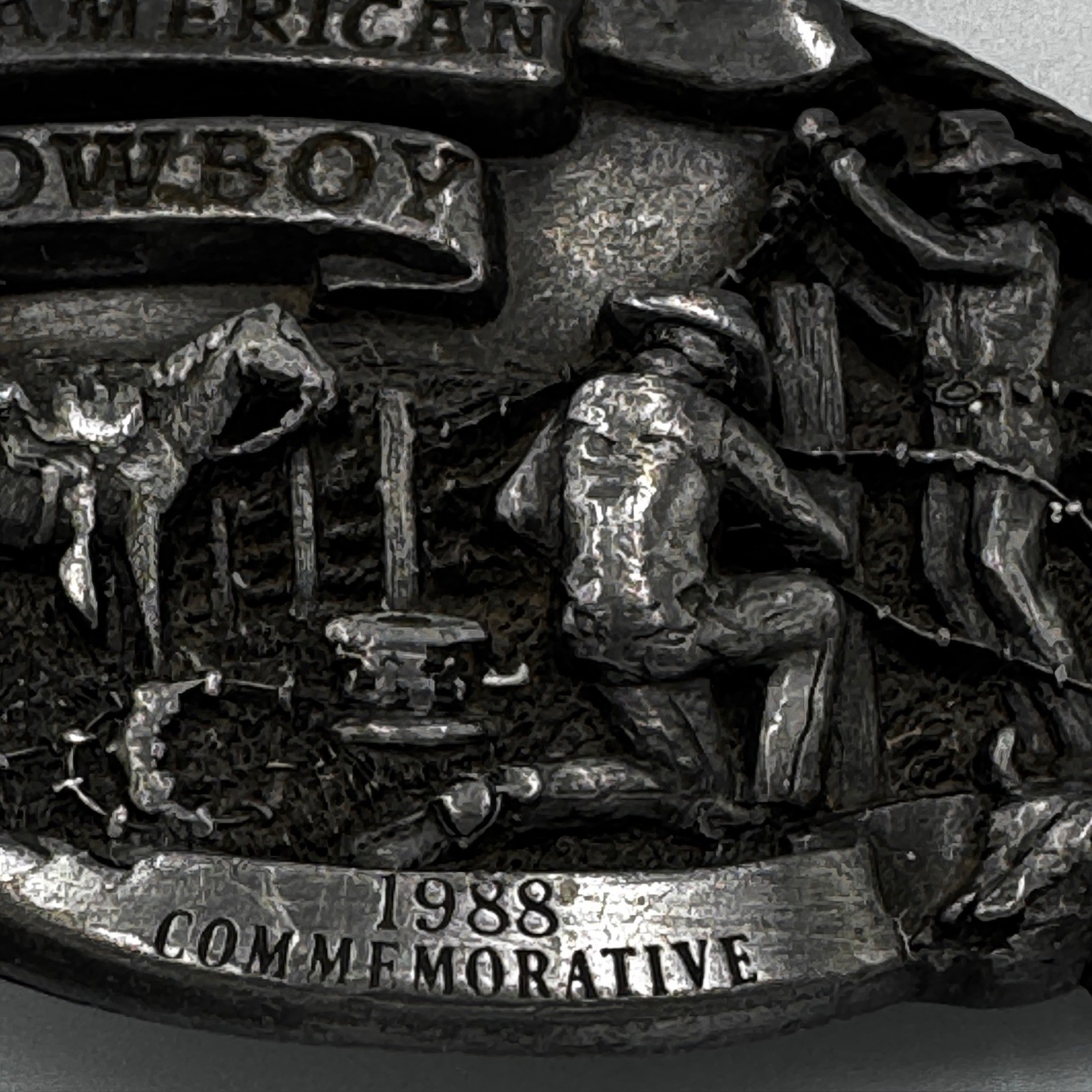 Arroyo Grande Buckle Co 1988 American Cowboy Limited Edition Belt Buckle 295