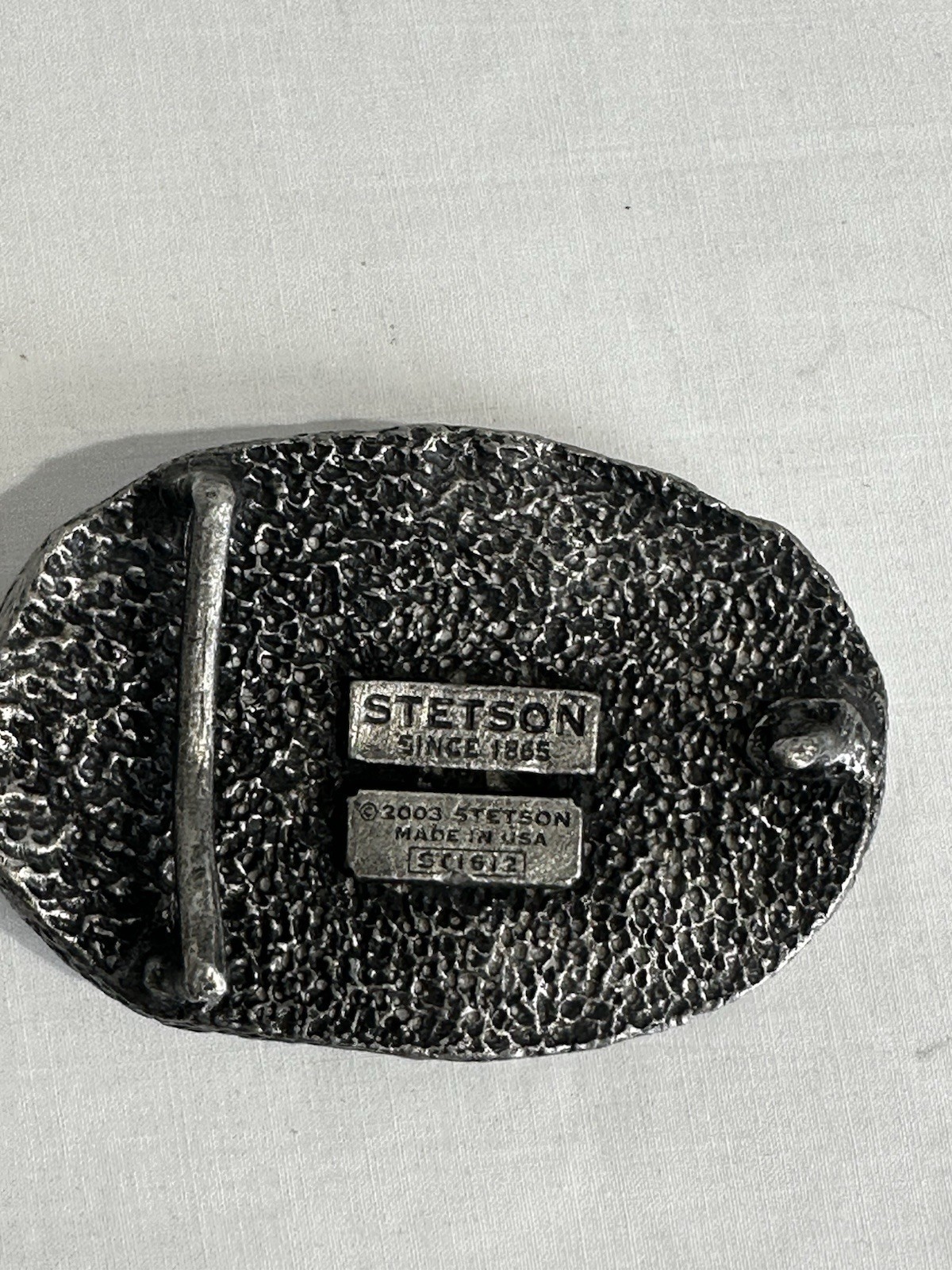 Stetson 2003 Elk Buck Belt Buckle Rustic Western Hunting Lodge Aesthetic USA