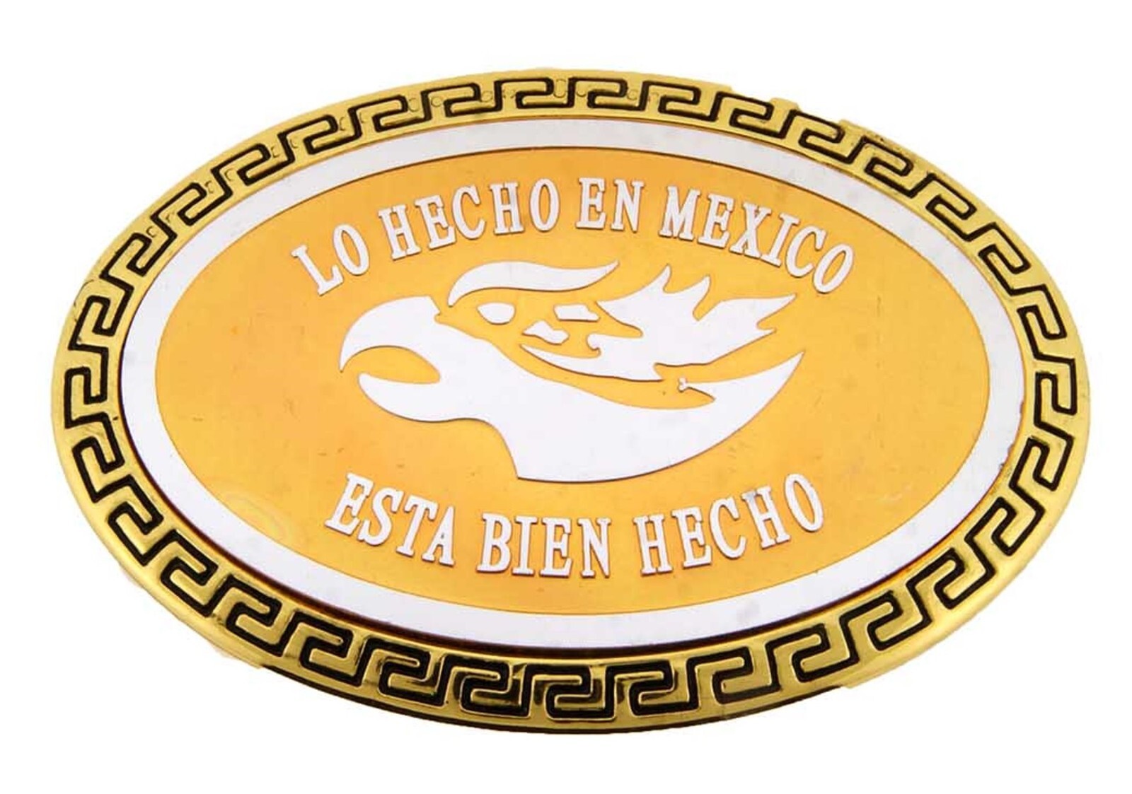 Hecho en Mexico BOTTLE OPENER Belt Buckle NEW Mexican Men Women GOLD Metal Rare