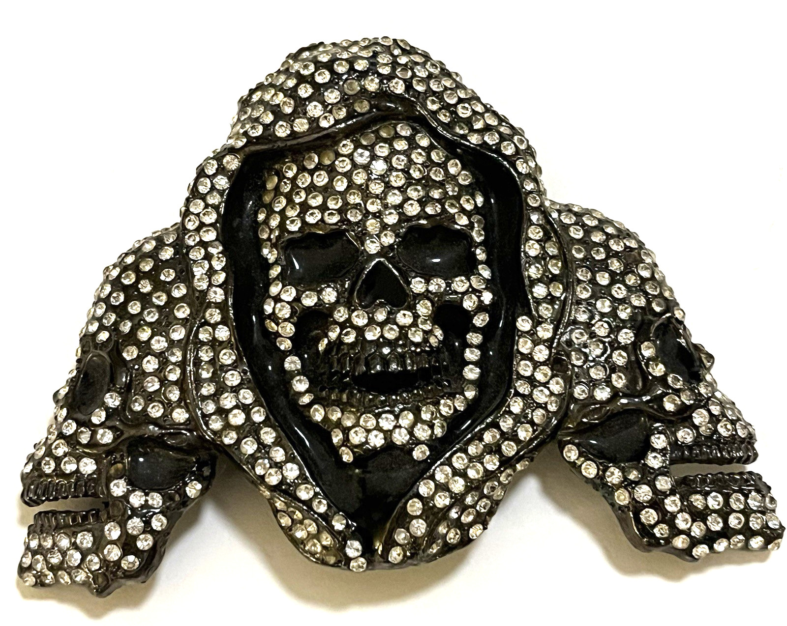 RT Signed Skull Rhinestones Pirate Costume Party Buckle Men&rsquo;s Fashion