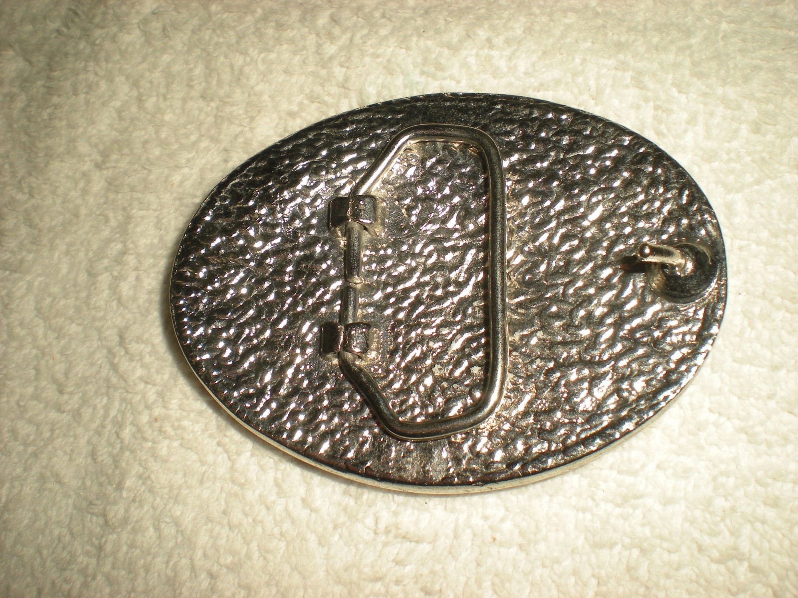 Classic Metal Deer Belt Buckle With Glass Enamel (Inlay Style) 2 1/2&Prime; X 3 1/4&Prime;