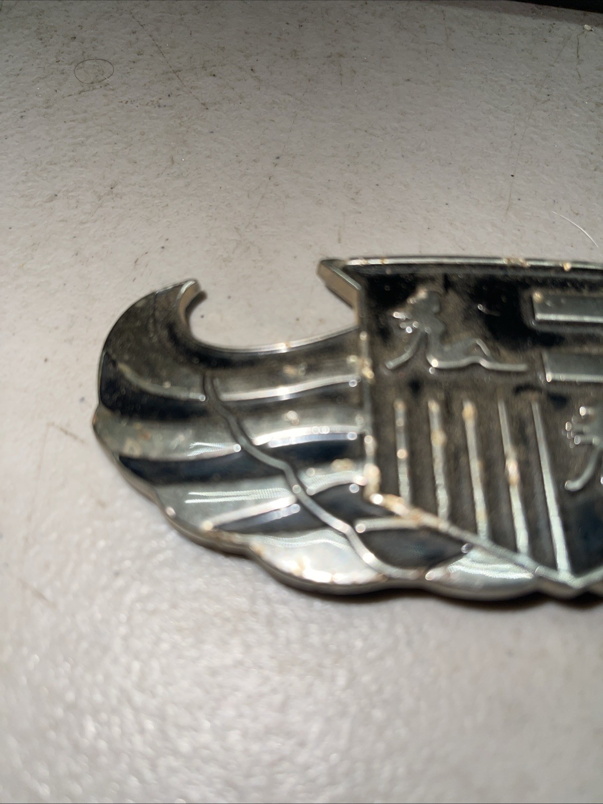 TRUCKER GIRL CREST BELT BUCKLE With BOTTLE OPENER METAL
