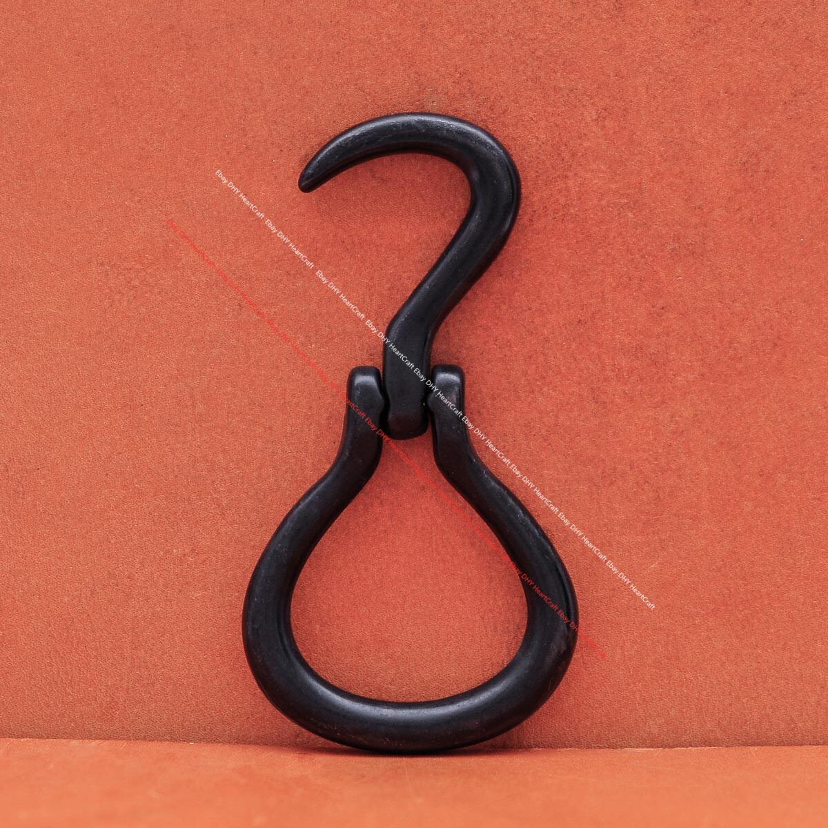 Black Western Cowboy Leathercraft Hoof Pick Leather Belt Buckle fit 34mm Strap