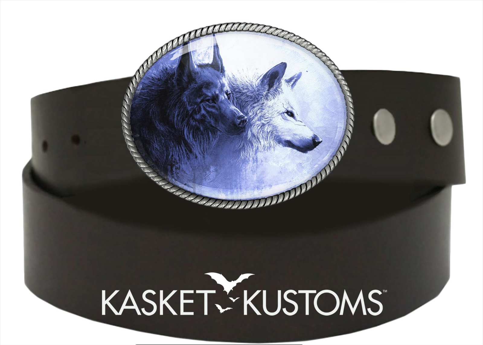 Wolf Pack Belt Buckle – Wild Animal Spirit Handmade Buckle – 635-SO