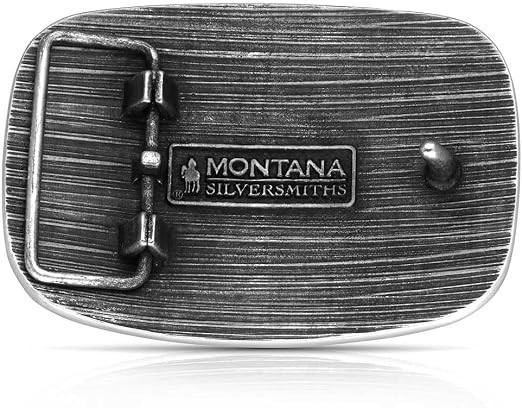 Montana Silversmiths Belt Buckle Adult Frontier Spirit Silver A1065S