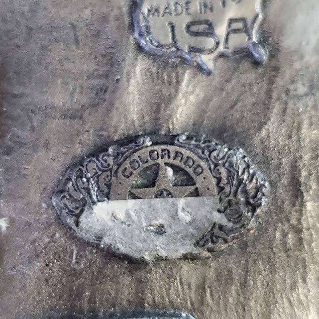 1987 Colorado Silver Star Yellowstone Eagle Belt Buckle Silver Tone USA Made