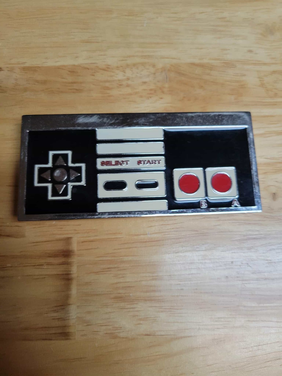 Nintendo NES Console Controller Paddle Vintage Belt Buckle