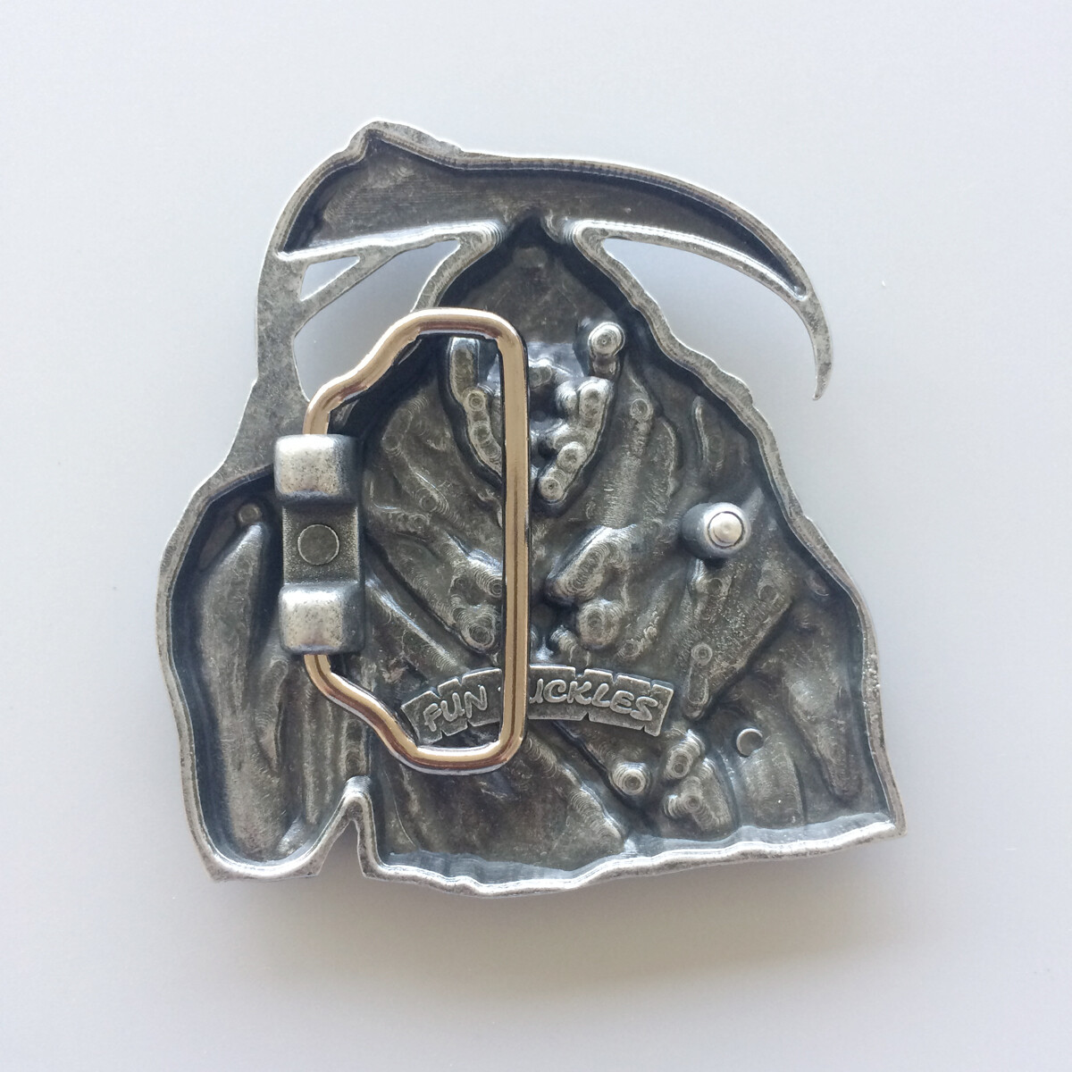 Belt Buckle for Men Antique Brushed Silver Grim Reaper Belt Buckle