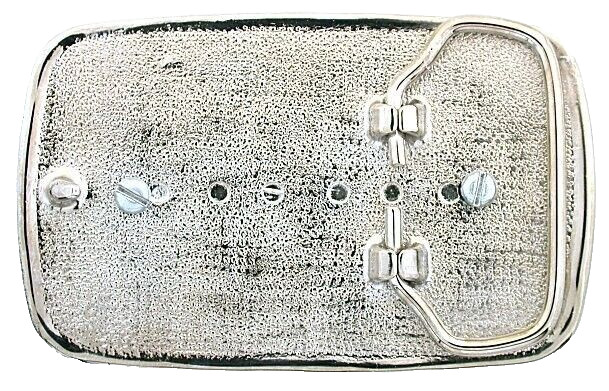 Lapis 40×30 Oval Cab Silver Color 3 3/10 x 2 1/10 Inch Belt Buckle EBS8282/32425