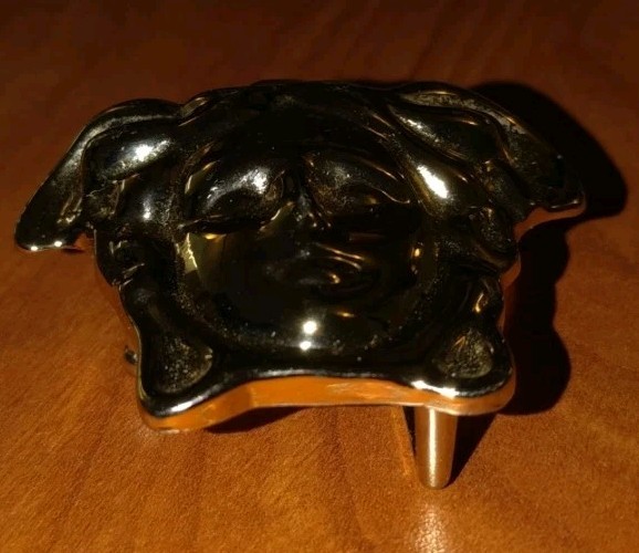 Versace Belt Buckle Medusa Versus Fibbia Schnalle Boucle Cintura Gurtel Gift Lux