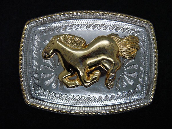 TE05161 REALLY NICE **HORSE** ENGRAVE WESTERN & COWBOY BELT BUCKLE