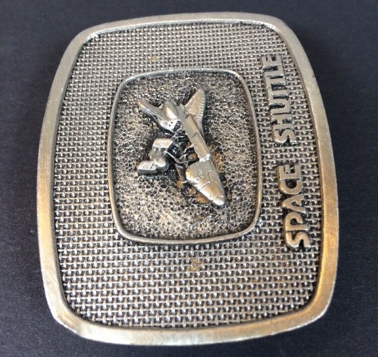 Vtg NASA Space Shuttle Belt Buckle Numbered The Buckle Connection Challenger