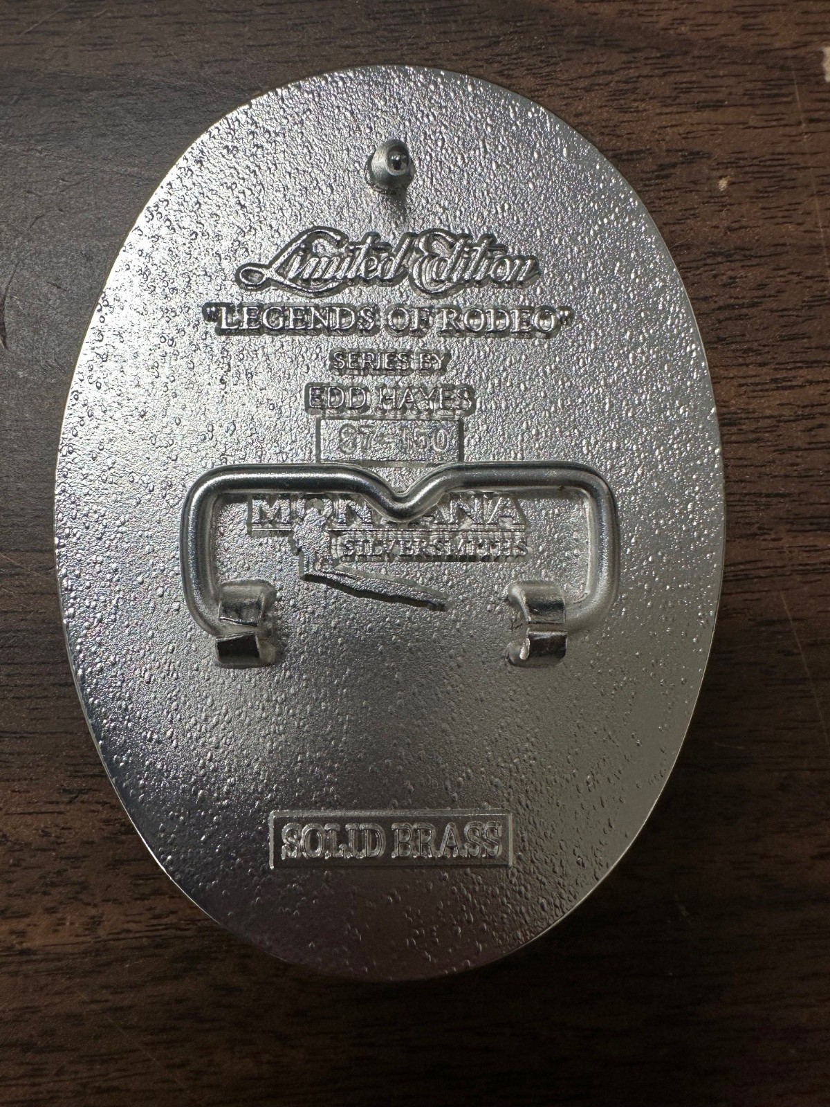 Pro Rodeo Hall of Fame Belt Buckle Montana Silversmiths Rare 2012 Brass Silver