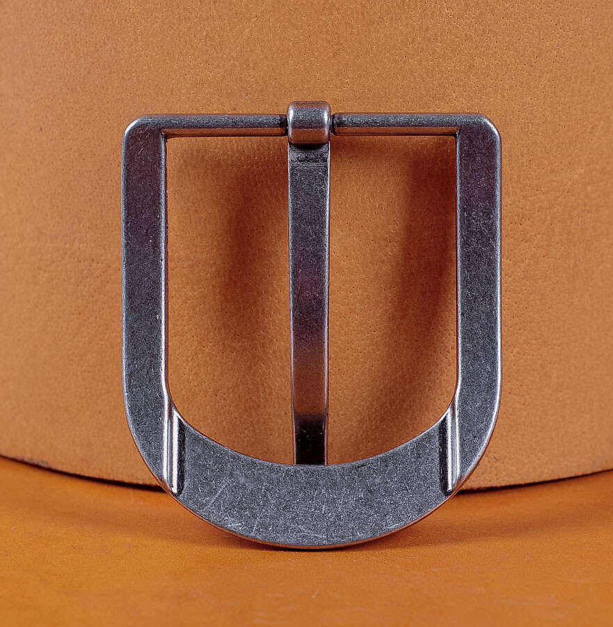 Metal Square Single Prong Pin Belt Buckle Fits 40MM Tongue Leather Belts Straps