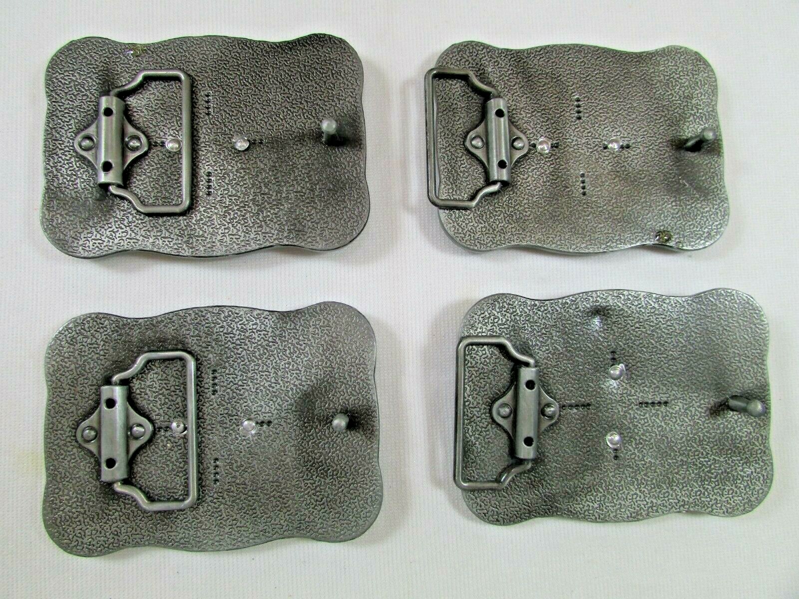 Mixed Lot of 4 Western Green Camo Belt Buckles New USA Seller