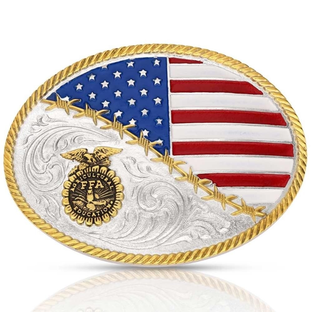 Montana Silversmiths FFA Future Farmers of America Patriotic Buckle