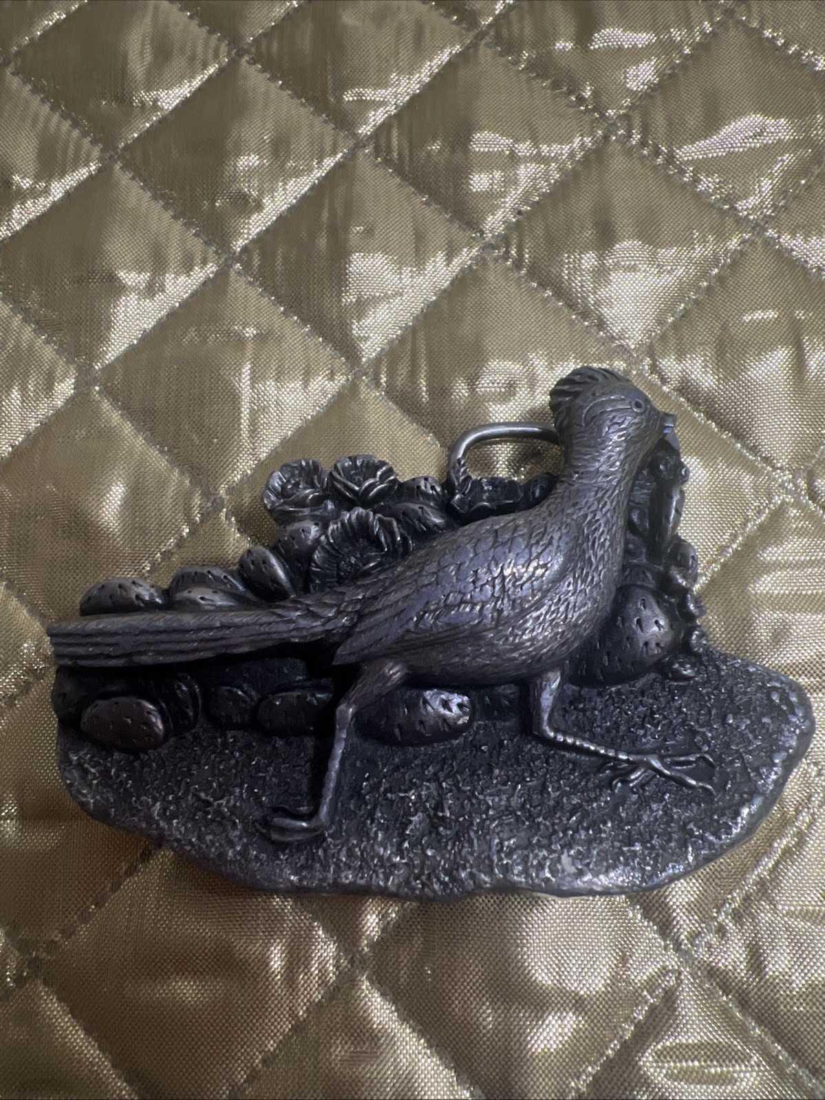 1980 Roadrunner Belt Buckle Bergamot Brass D-149 Made in USA