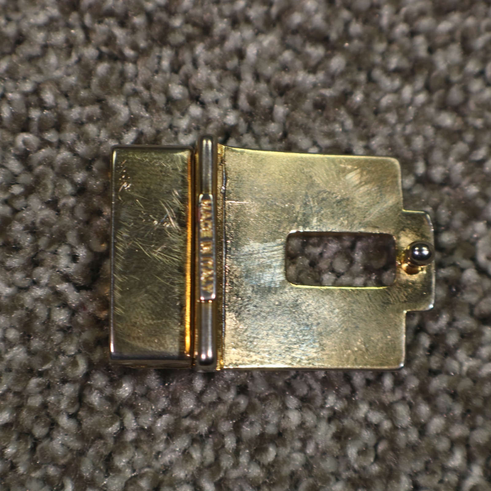 YSL Yves Saint Laurent Reversible Belt Buckle Made in Italy