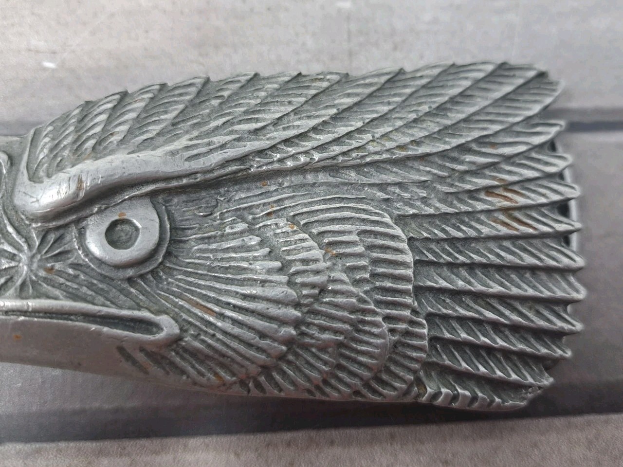 Bald Eagle Head Belt Buckle 5&Prime; Made in USA
