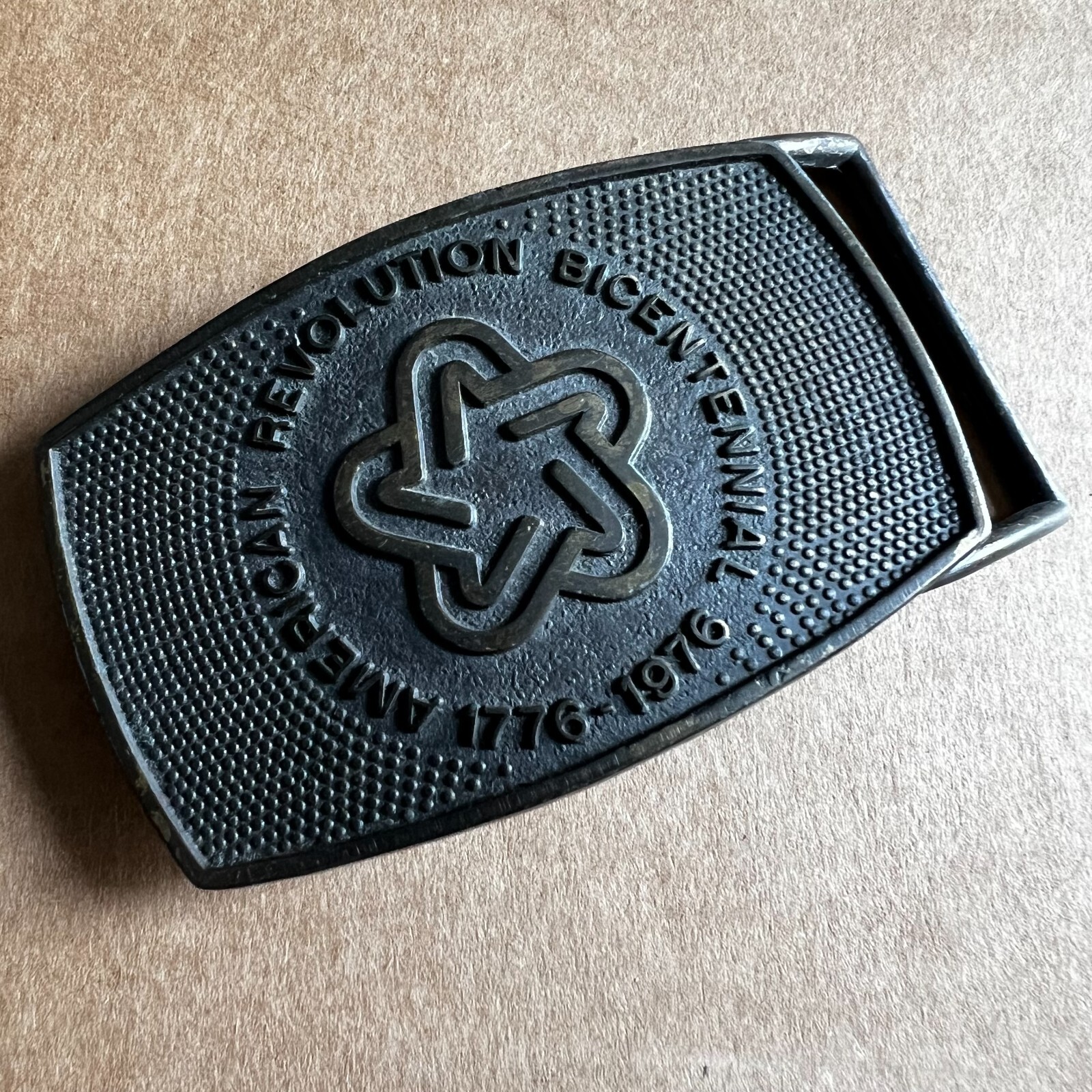 Vintage 1976 American Revolution Bicentennial Belt Buckle