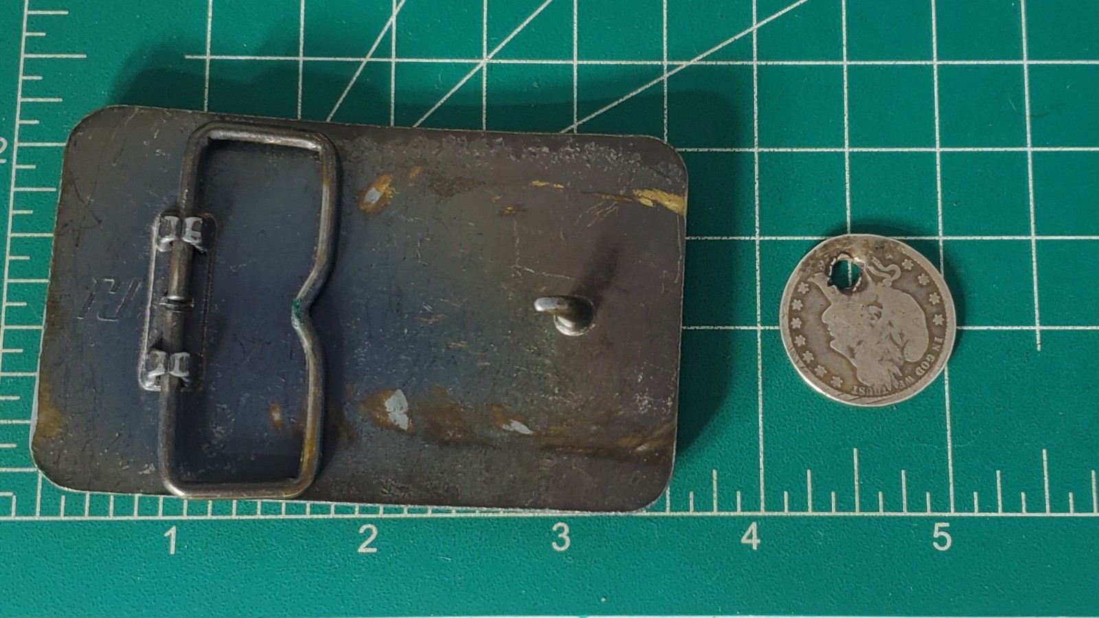 Vtg AUSTIN Red Diamond Explosives Belt Buckle Lot