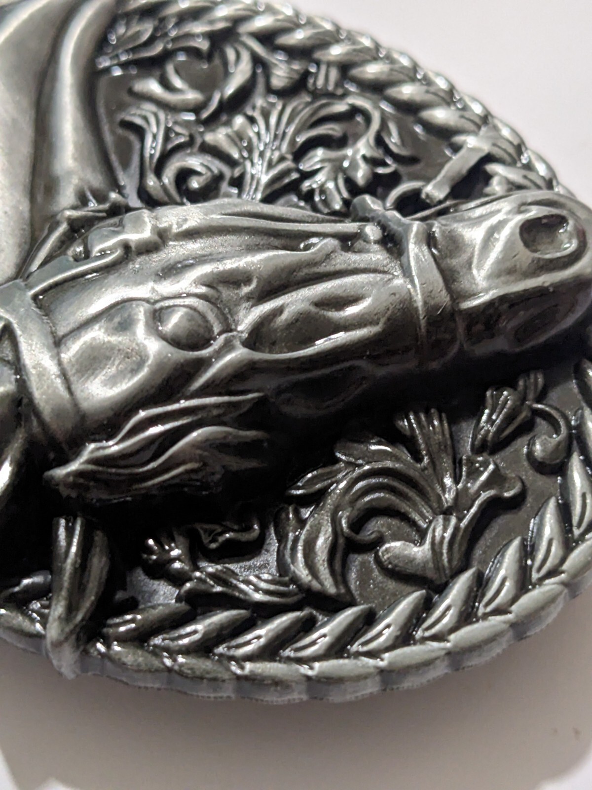 Horse Head Rodeo Cowboy Western Metal Belt Buckle 3D