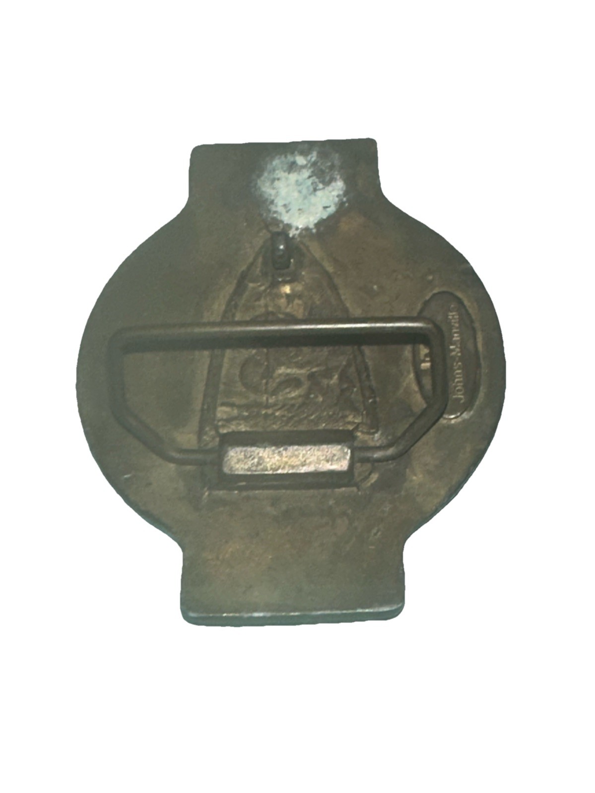 Vtg Belt Buckle Permastran Fiber Glass Pipe Boxing Glove The Light Heavyweight