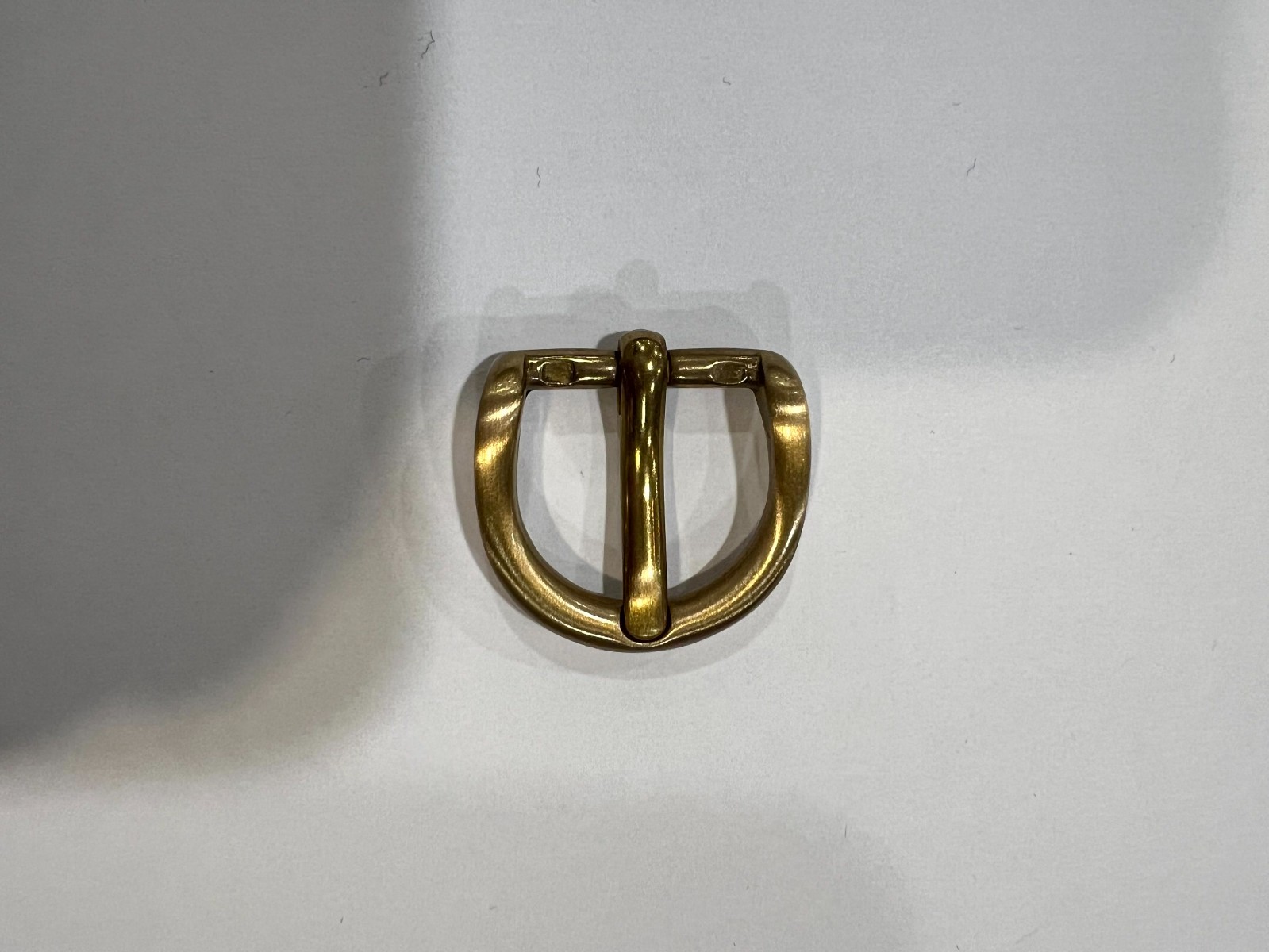 Solid Brass Satin Brass Belt Buckle Made in Italy Fits 0.79&Prime; Belt Strap