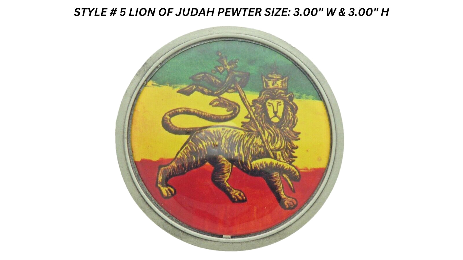 Reggae Rasta Belt Buckles Rastafarian Dub Music Culture Metal Lion Judah Pewter