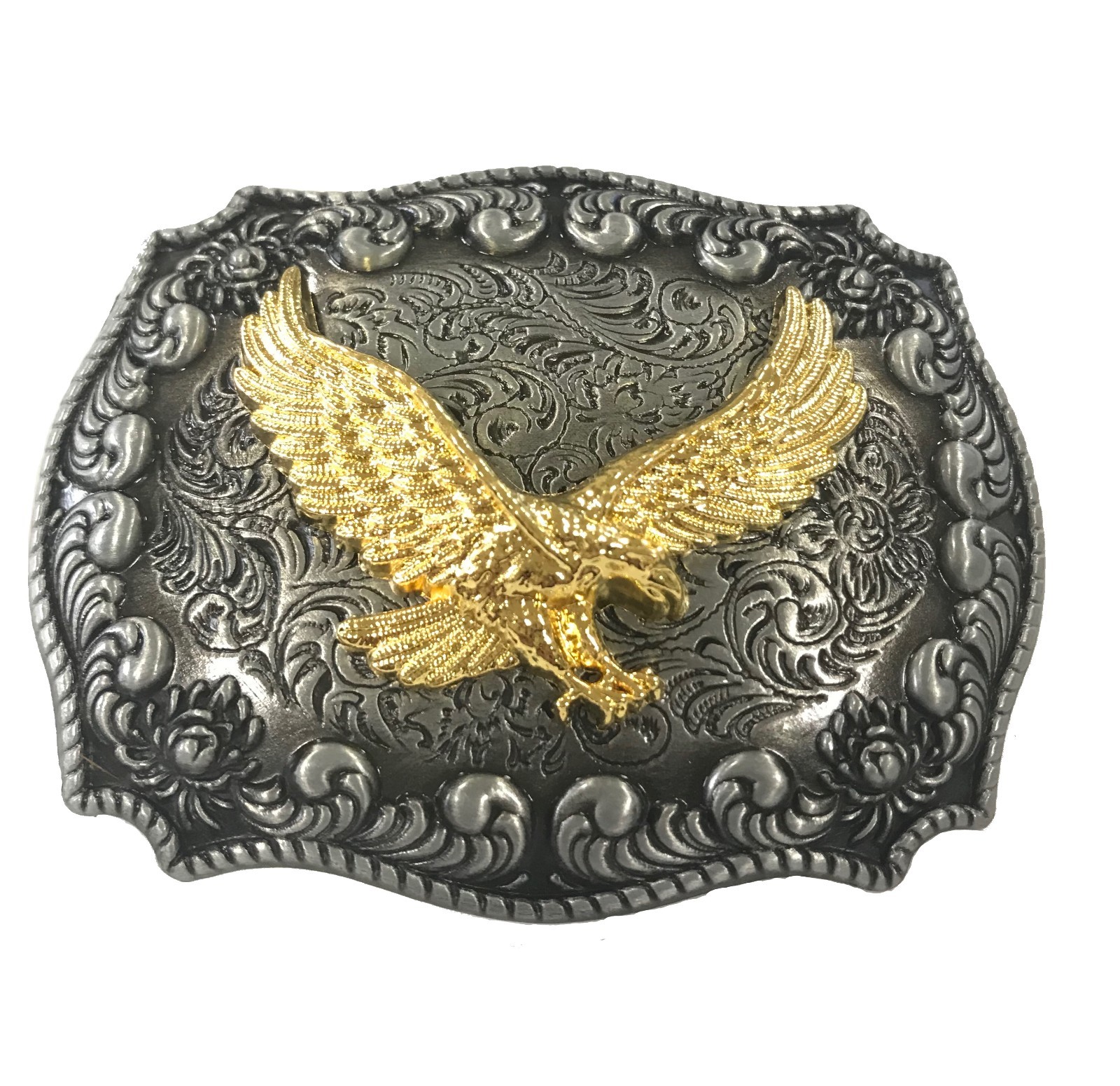 United States of America Bald Eagle Belt Buckle, Golden Eagle