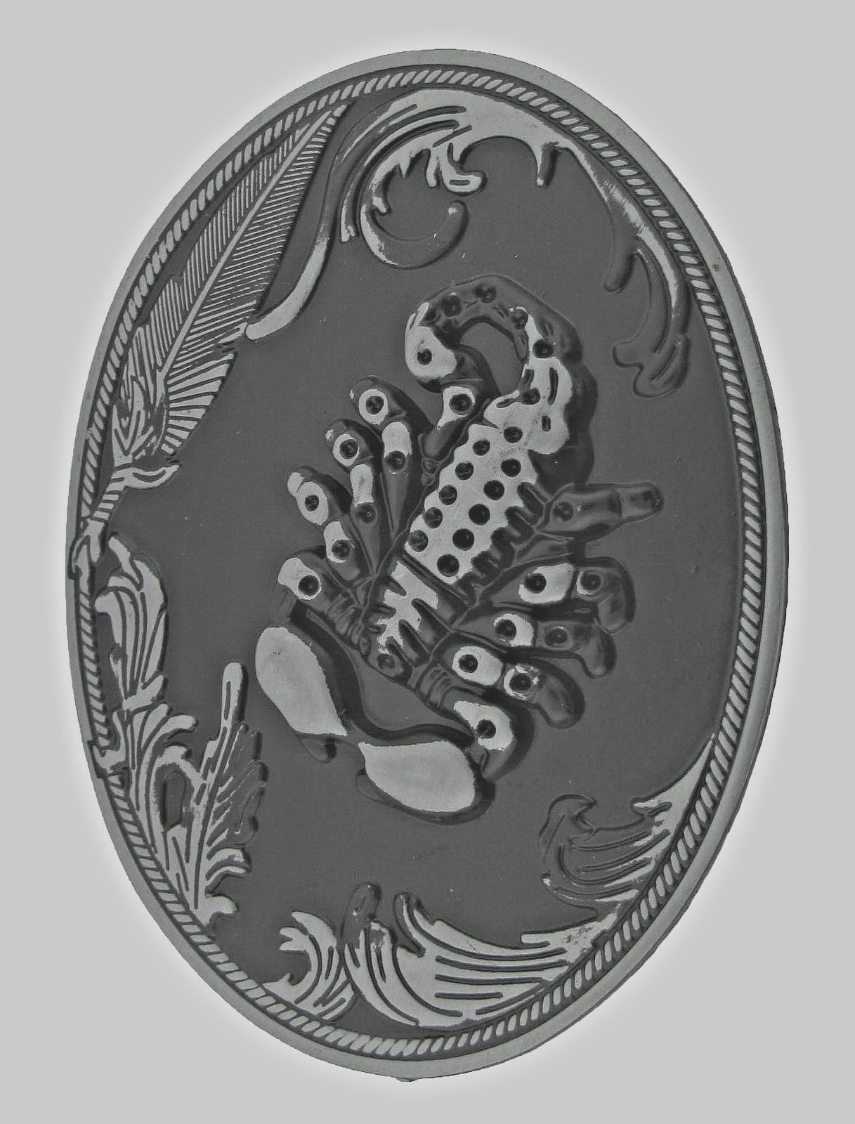 Scorpion Belt Buckles Vintage Men Black Metal Zodiac Sign Western Cowboy Rodeo