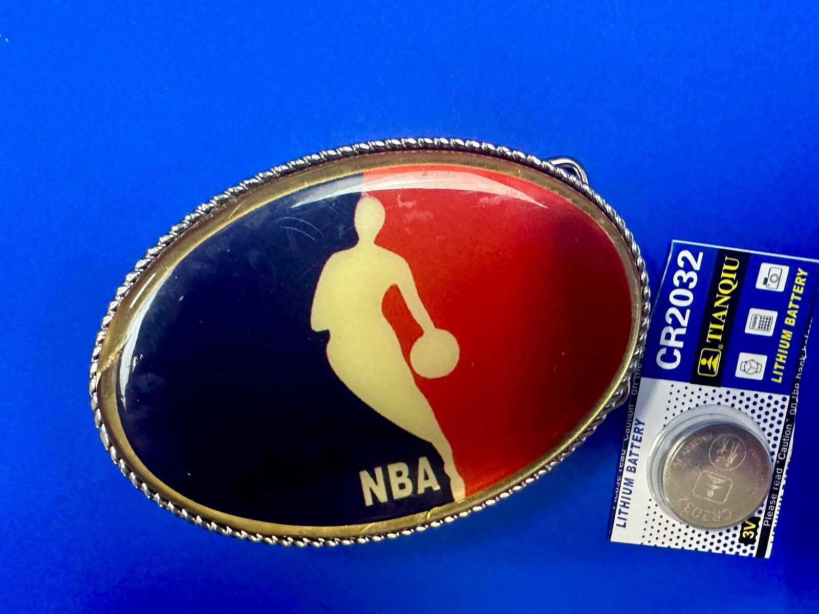 NBA Basketball Player Led Light Flashing Belt Buckle W/ Fresh Battery!
