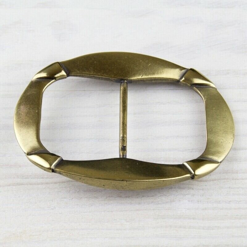 Oval Lifebuoy Belt Buckle Antique Silver Elegant Vintage Look Feminine
