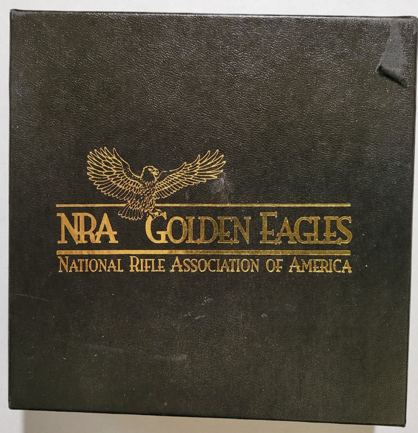 NRA Golden Eagles Oval Belt Buckle, Dated 1994, LE 940492 & w/ 2 Lapel Pins